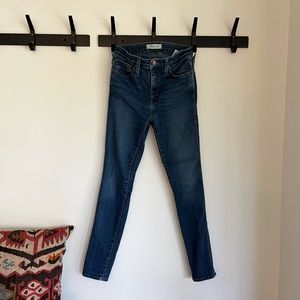 Madewell 10” Highrise Skinny, Size 26